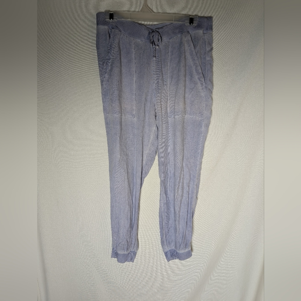 Cloth And Stone Light Blue Drawstring Cropped Pants Size Small